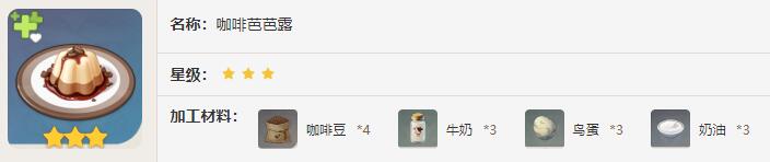 原神咖啡芭芭露食谱有什么效果2024