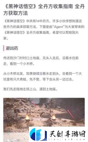 黑神话-悟空金丹全收集指南