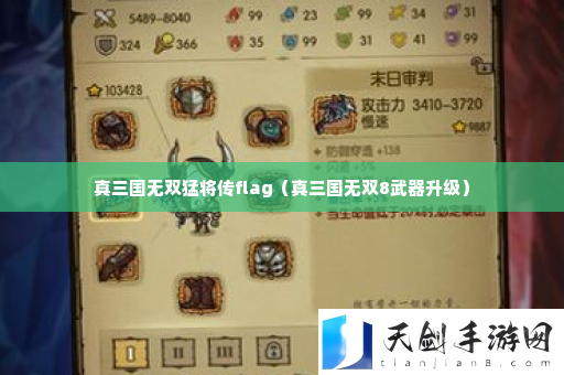真三国无双猛将传flag 世界BOSS战术建议