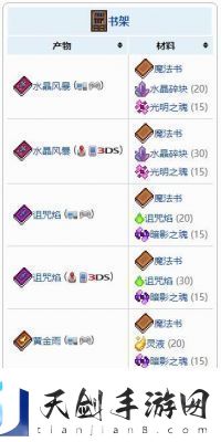 泰拉瑞亚书架制作指南