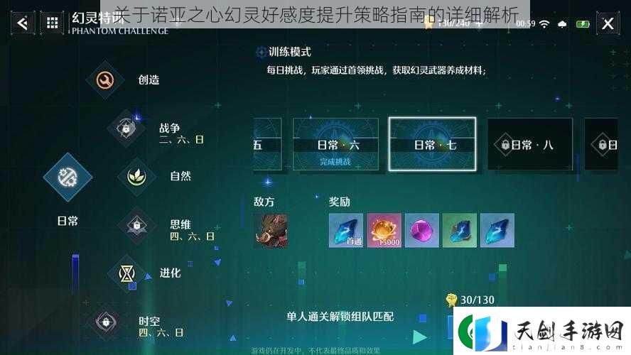 关于诺亚之心幻灵好感度提升策略指南的详细解析