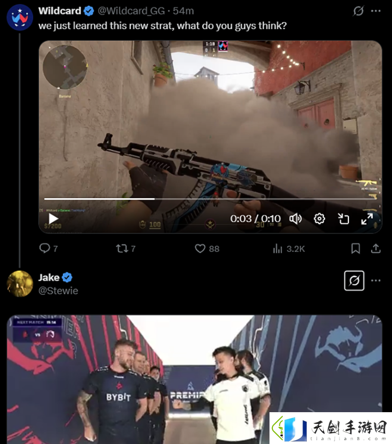 Wildcard与Stewie2K隔空互动