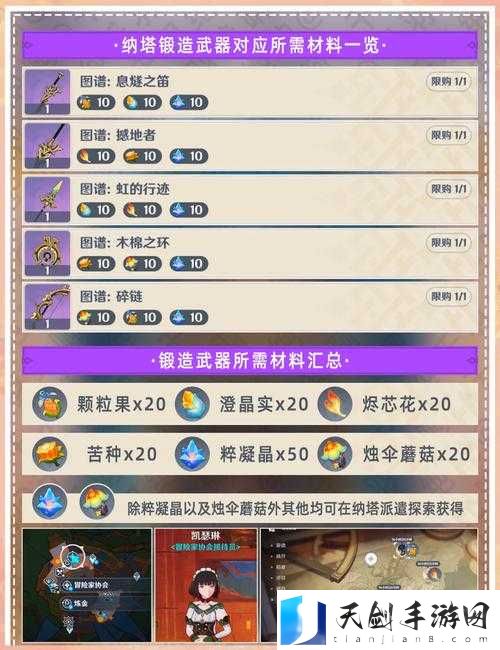 原神须弥锻造武器怎么获得，全面攻略