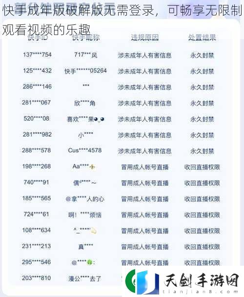 快手成年版破解版无需登录-可畅享无限制观看视频的乐趣