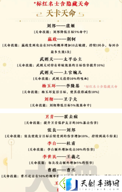 忘川风华录隐藏天命怎么触发