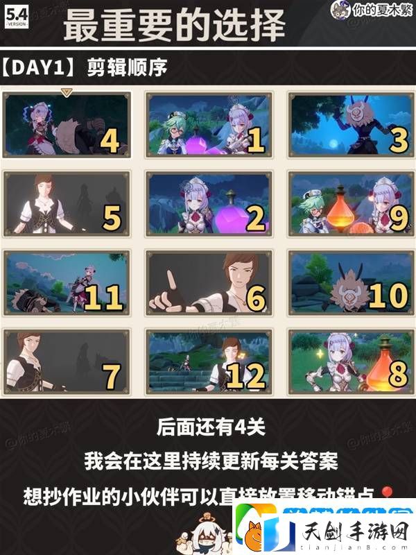 原神剪影辑帧攻略大全