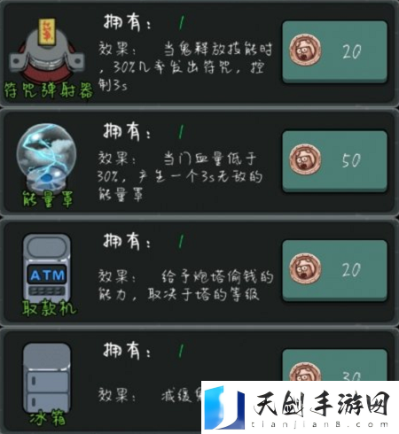 猛鬼宿舍高科技道具有哪些 猛鬼宿舍高科技道具一览