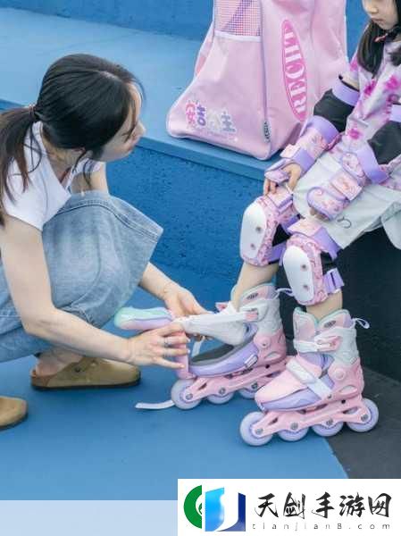 男生和女生拆拆很痛的轮滑鞋