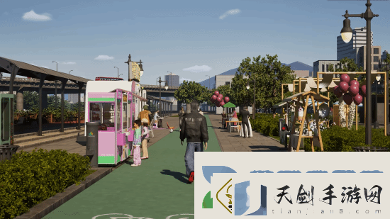 “韩版模拟人生”inZOI城市漫步展示